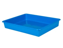 Plastbakke 51x40x9 cm, Blå